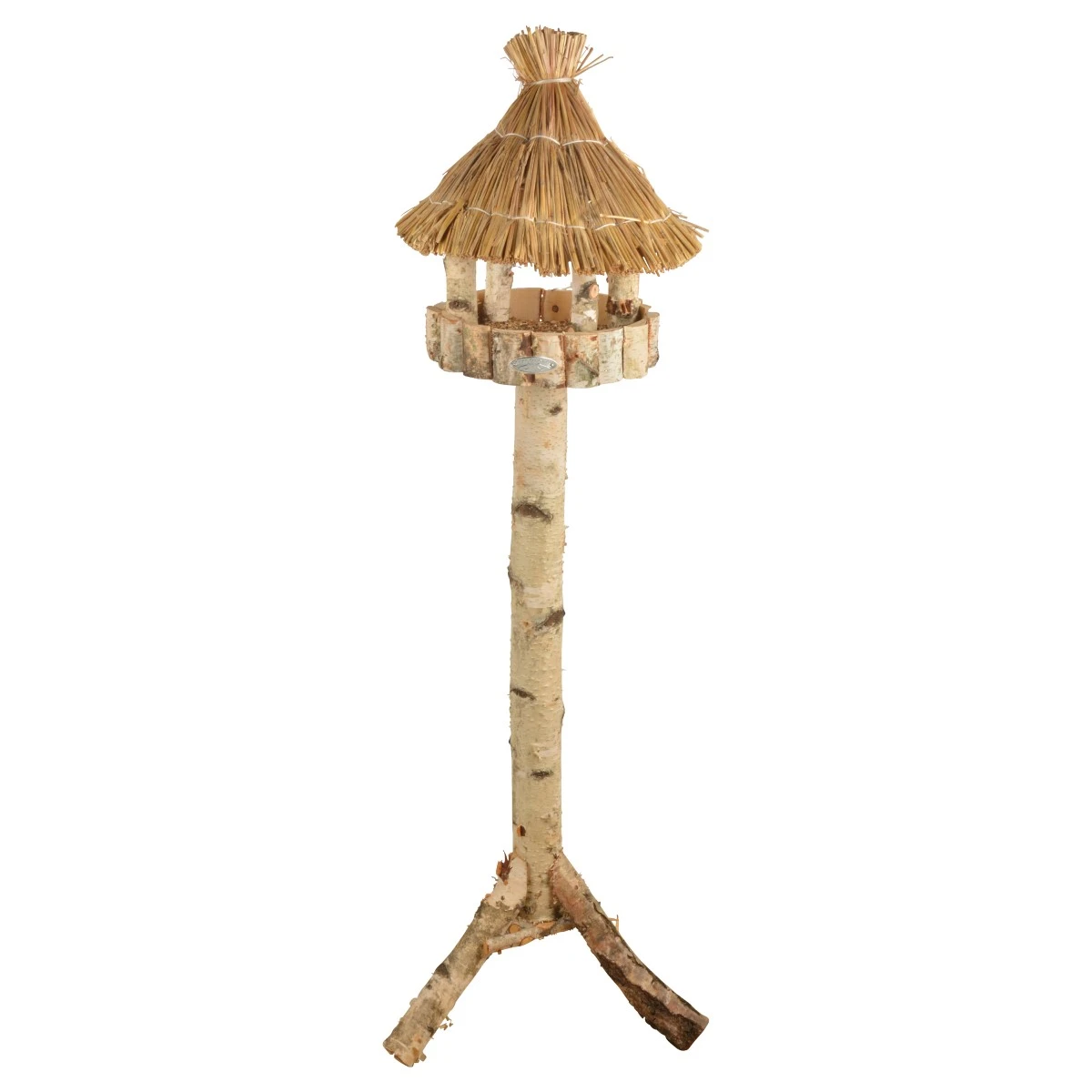 Esschert Voedertafel Rond Op Paal Berken