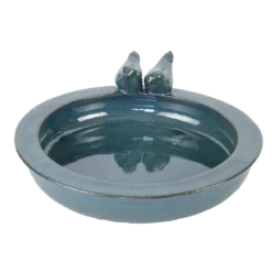 Esschert Vogelbad Keramiek Rond Petrol