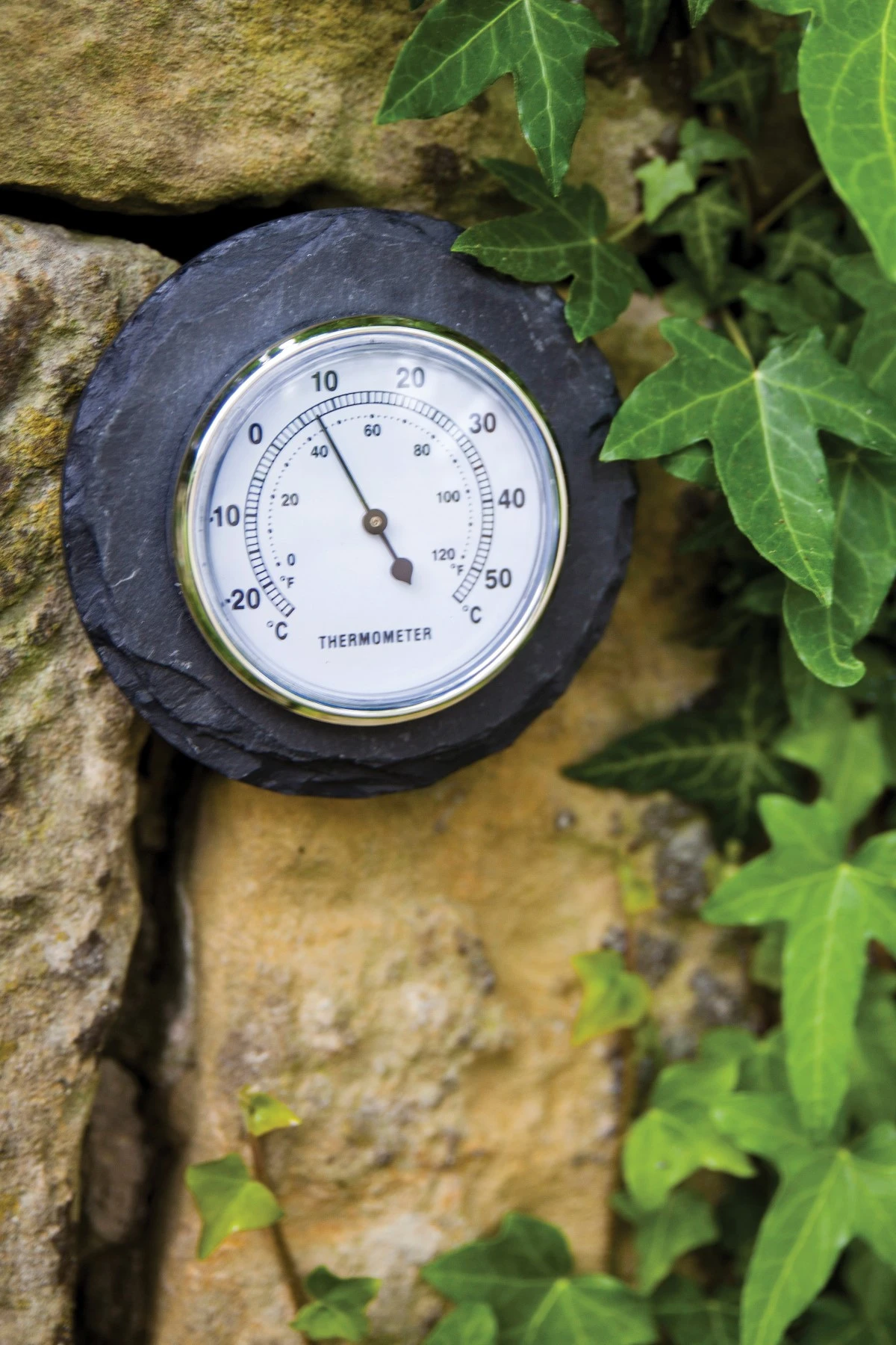 Esschert Thermometer Leisteen Rond - Afbeelding 3