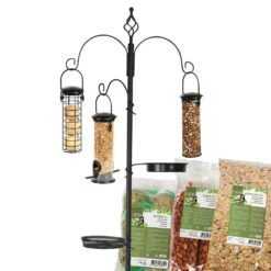 Esschert Grote Vogelvoederhanger Met Plastic Huisjes En Voer