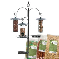 Esschert Grote Vogelvoederhanger Met Stalen Huisjes En Voer