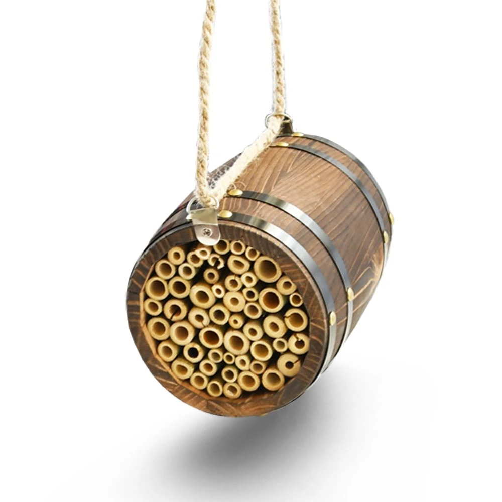 Houten Bijenhuis Wijnvat Hangend - Afbeelding 2