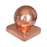 Waelbers Paalornament Met Kogel Koper 71 X 71 Mm